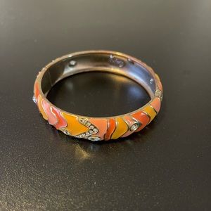 Orange Sequin Bangle